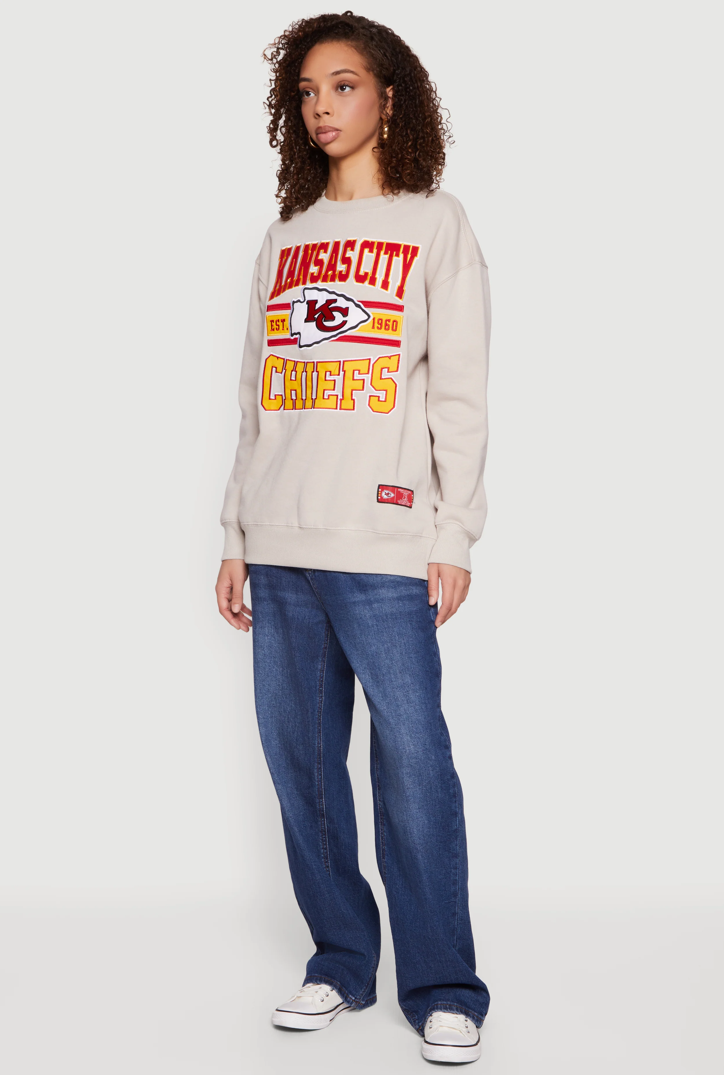 NFL Kansas City Chiefs Fleece Pullover Sweatshirt - Image 3