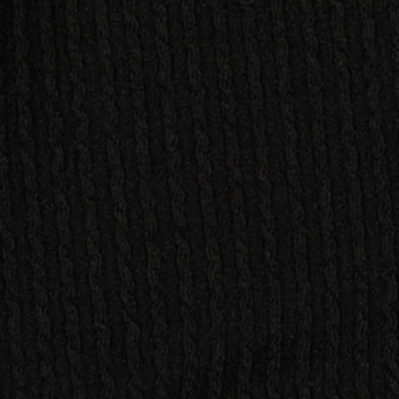 Little Girls Ribbed Knit Ruched Top with Cherry Necklace - Image 4