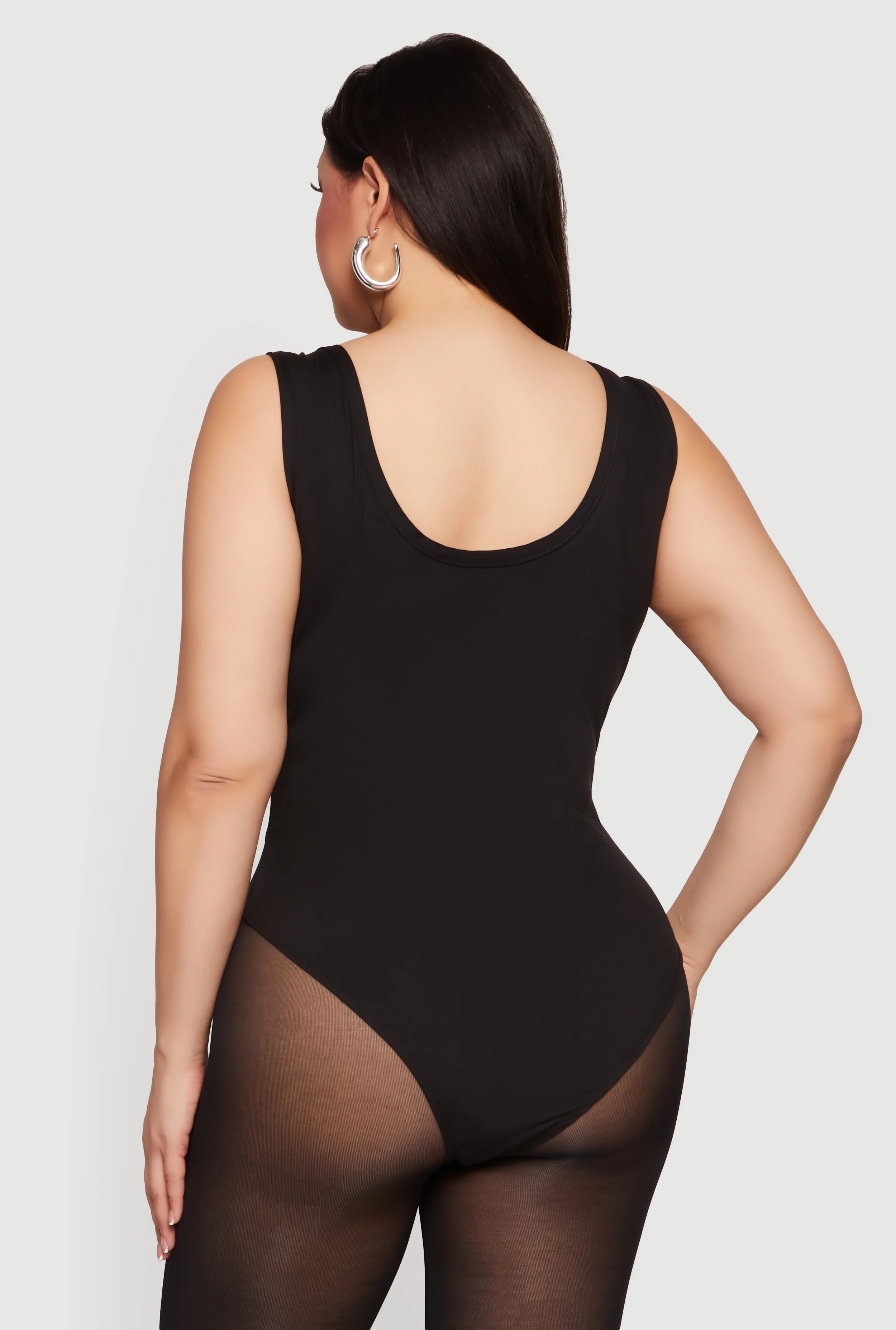 Plus Size Love Graphic Sleeveless Bodysuit - Image 5
