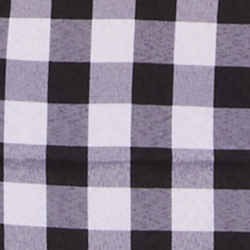 Gingham Cap Sleeve Open Tie Back Tunic Top - Image 4