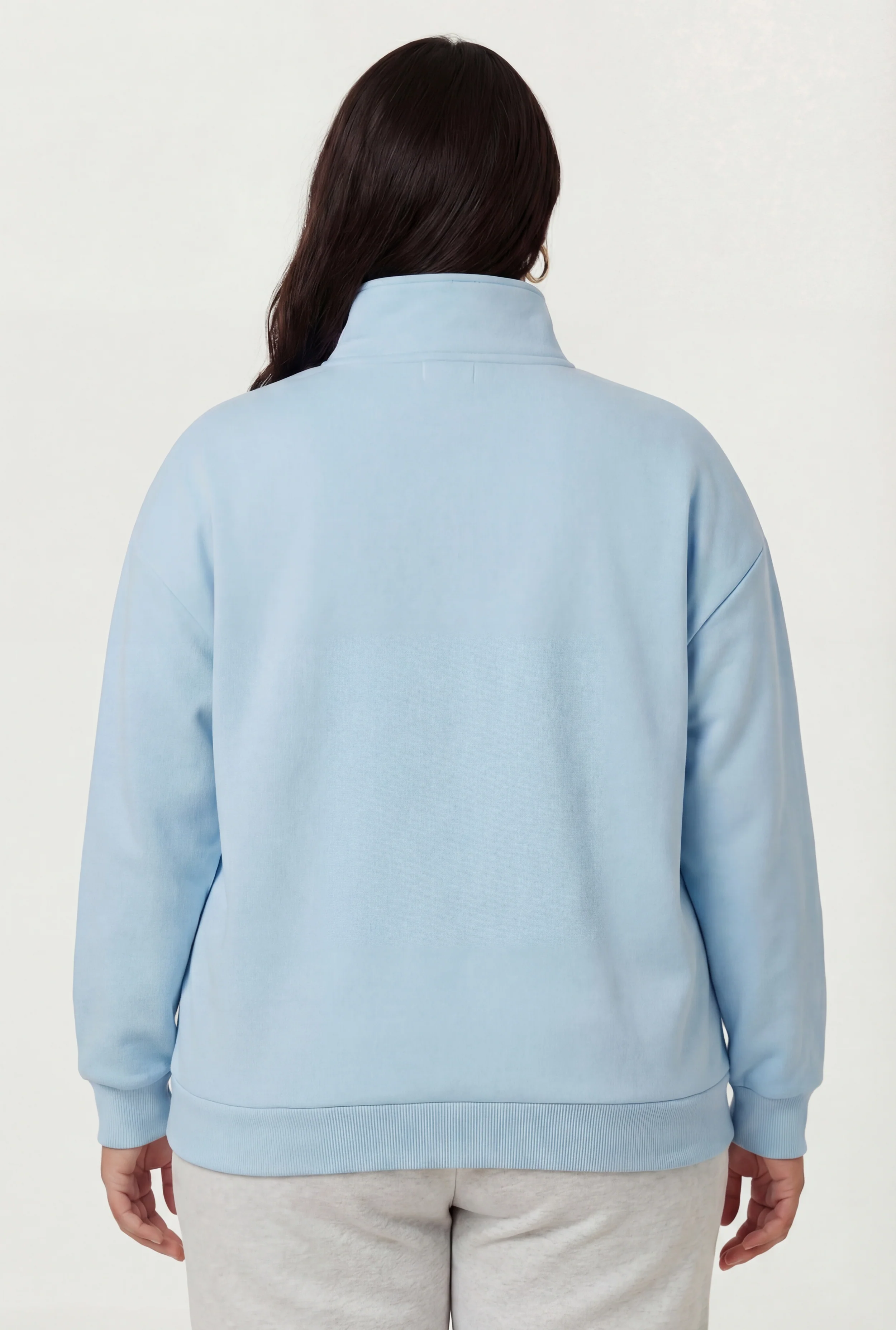 Plus Size New York Quarter Zip Sweatshirt - Image 5