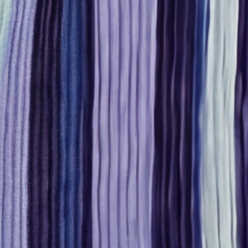 Plus Size Striped Plisse Long Sleeve Button Front Shirt - Image 4