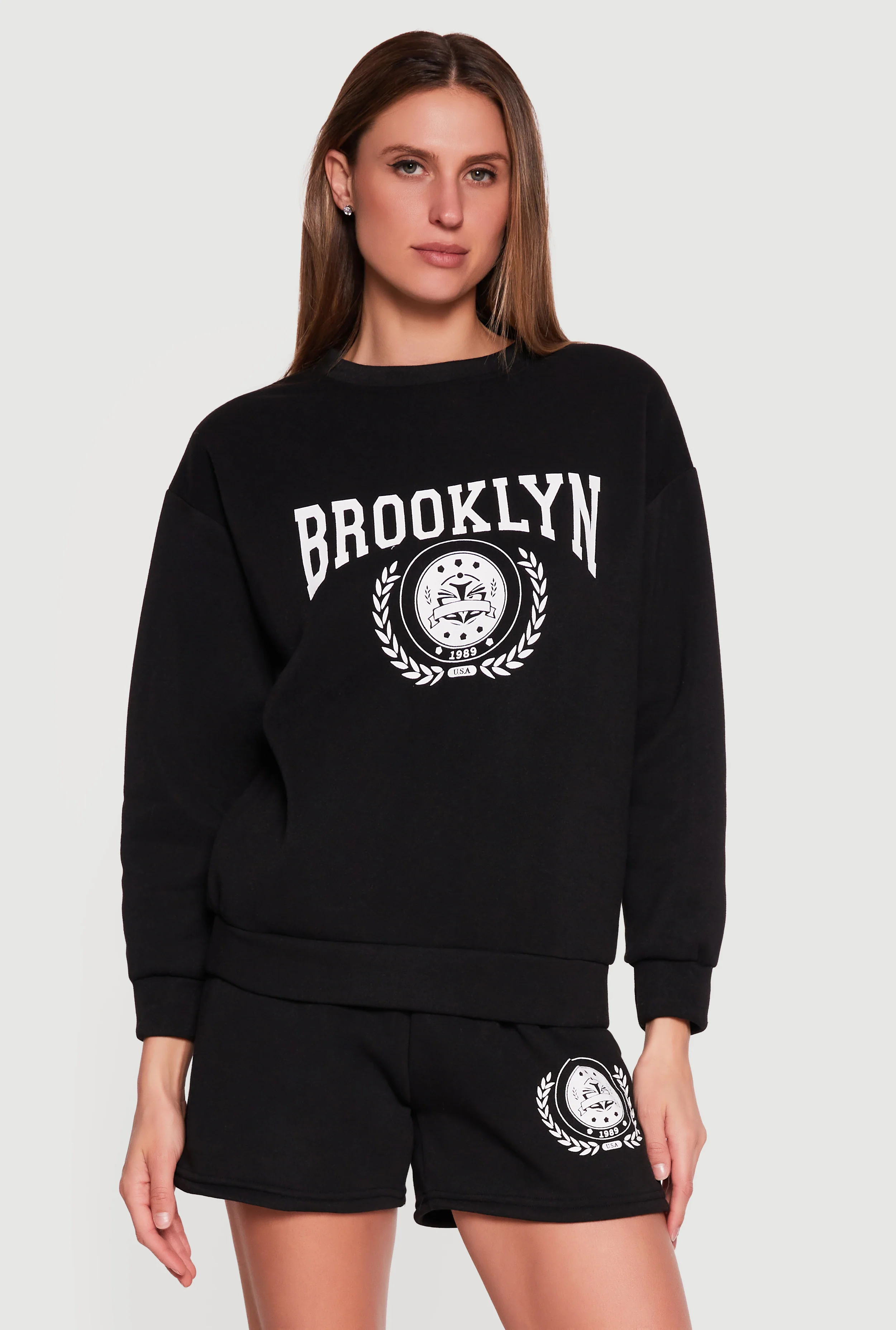 Brooklyn 1989 USA Graphic Crew Neck Sweatshirt - Image 3