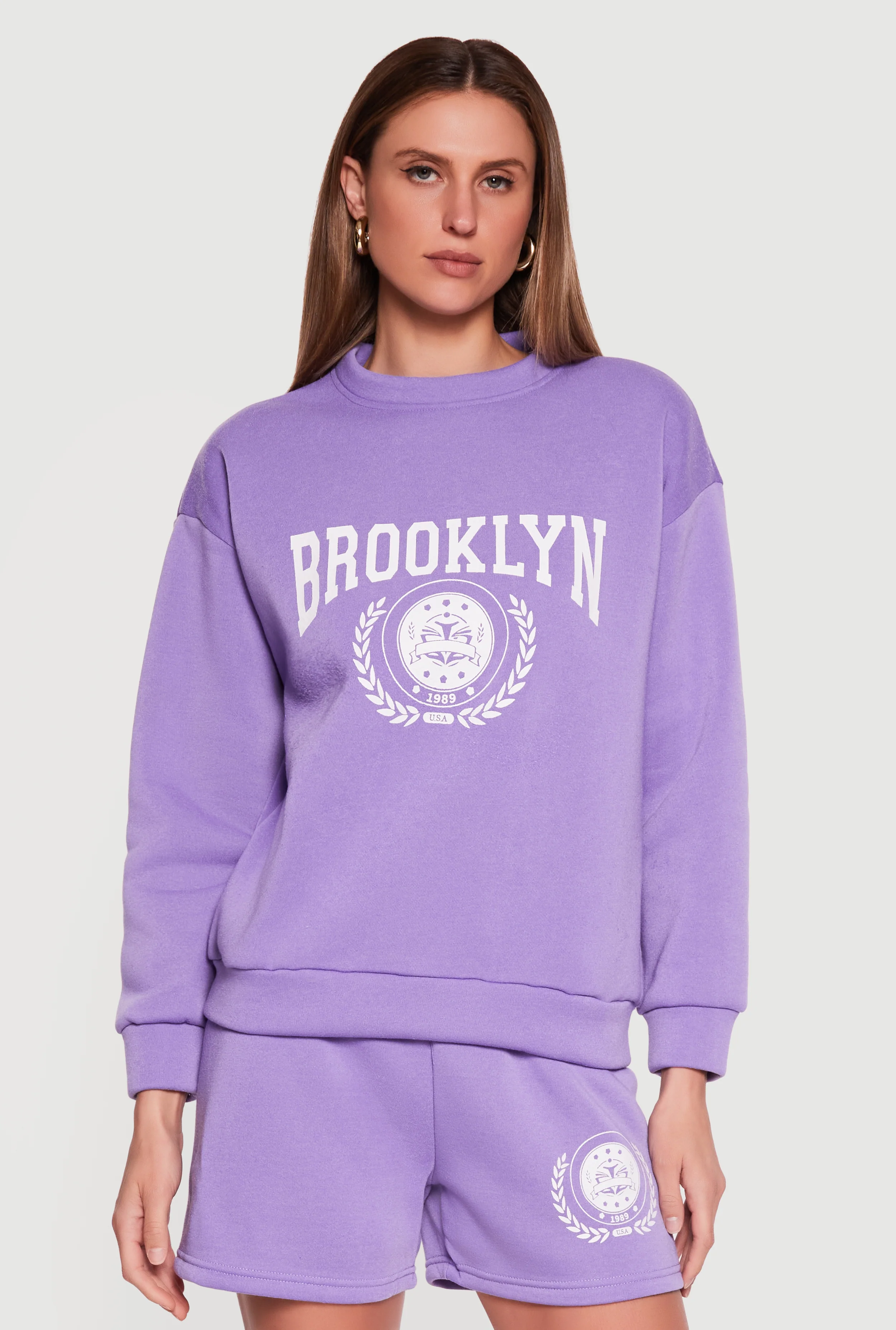 Brooklyn 1989 USA Graphic Crew Neck Sweatshirt - Image 4