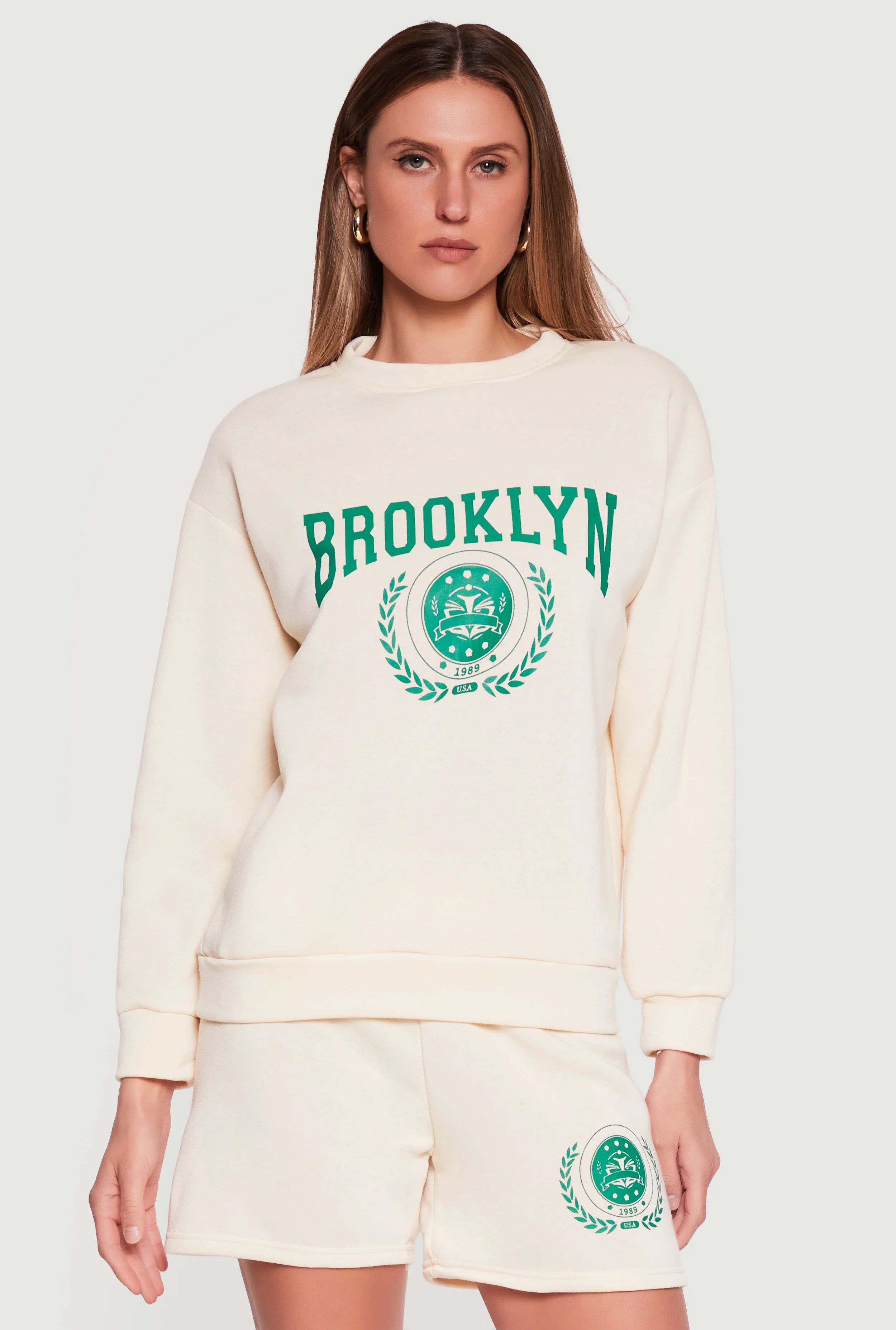 Brooklyn 1989 USA Graphic Crew Neck Sweatshirt - Image 6