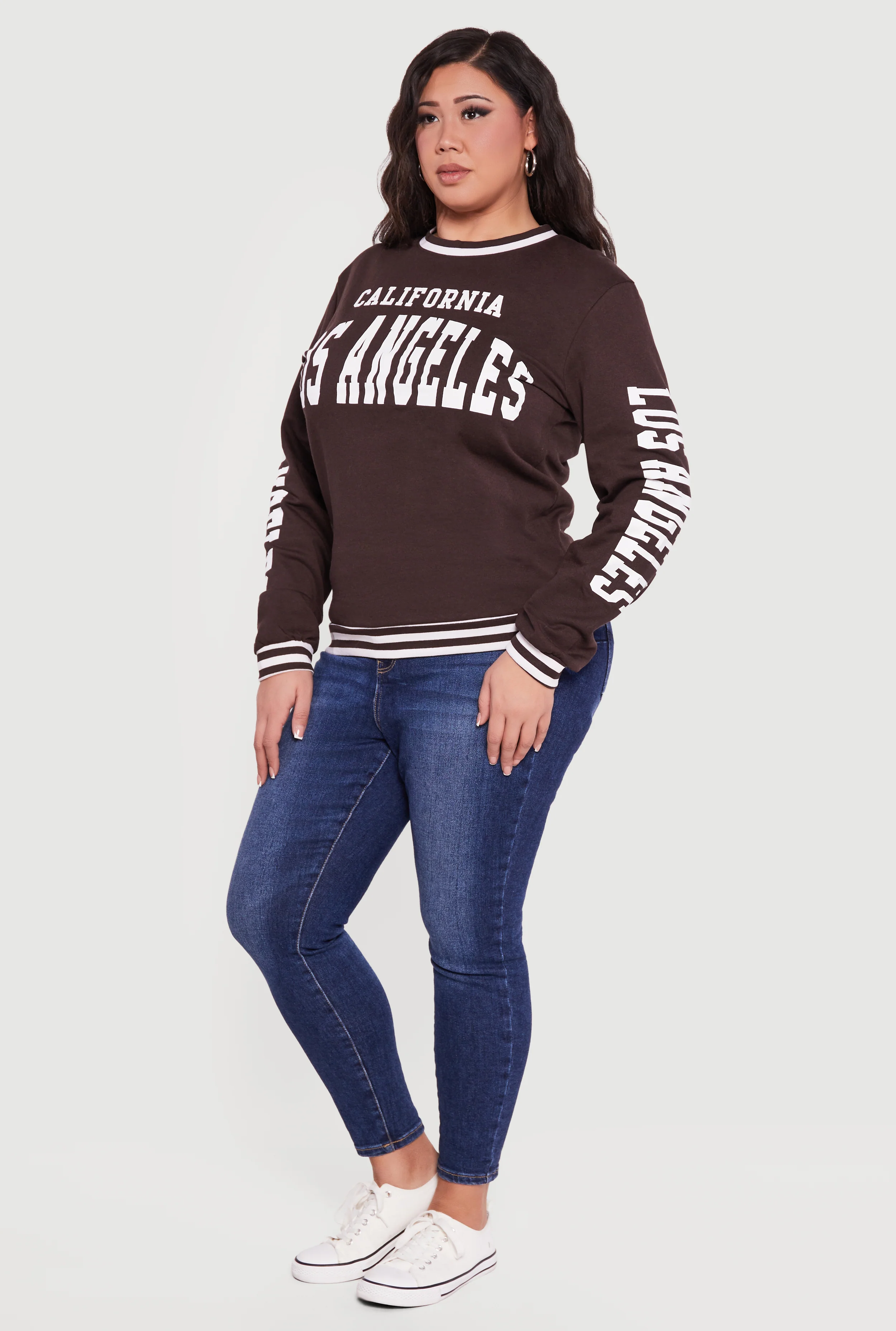 Plus Size California Los Angeles Graphic Sweatshirt - Image 3