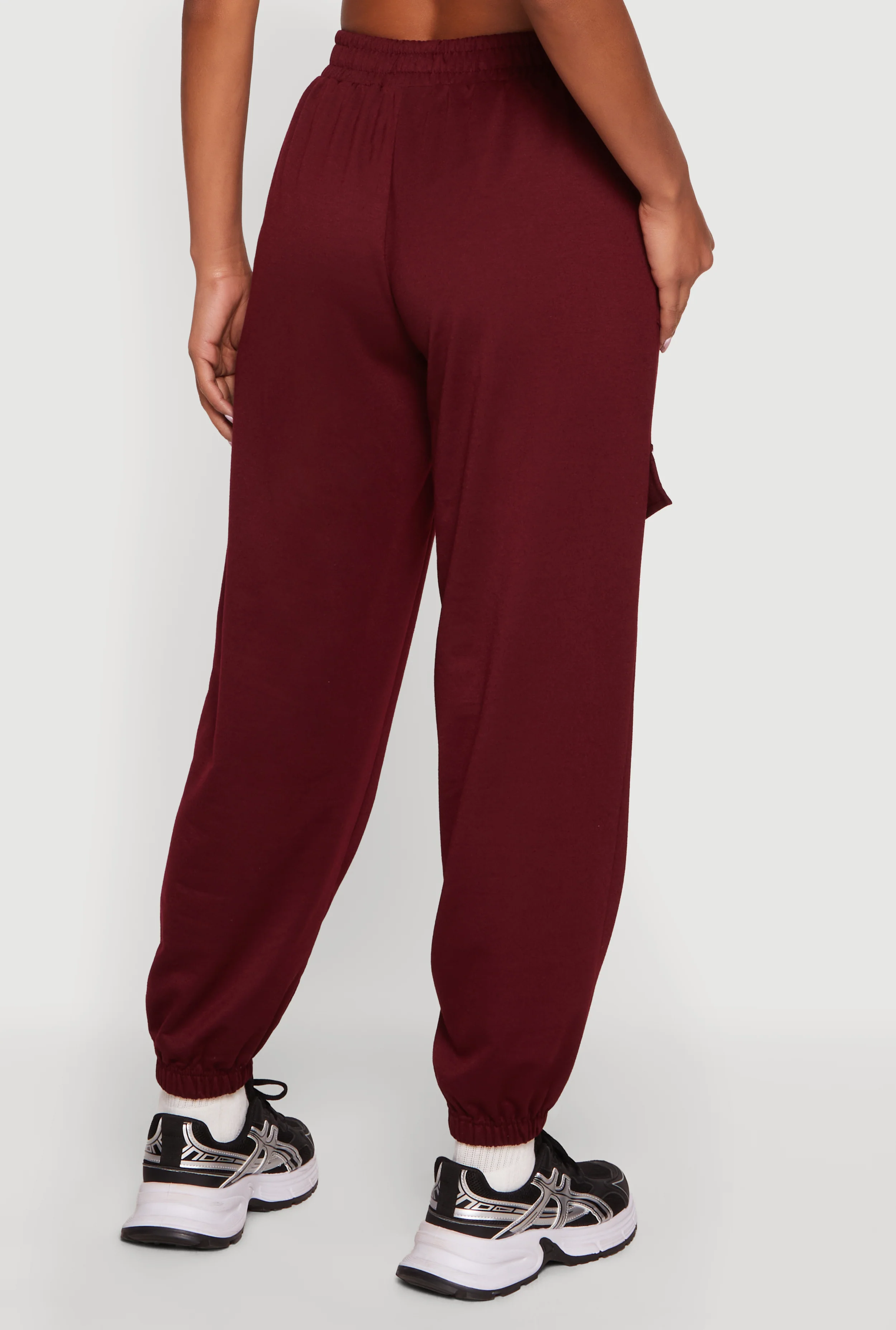 High Waisted Rhinestone Detail Joggers - Image 5