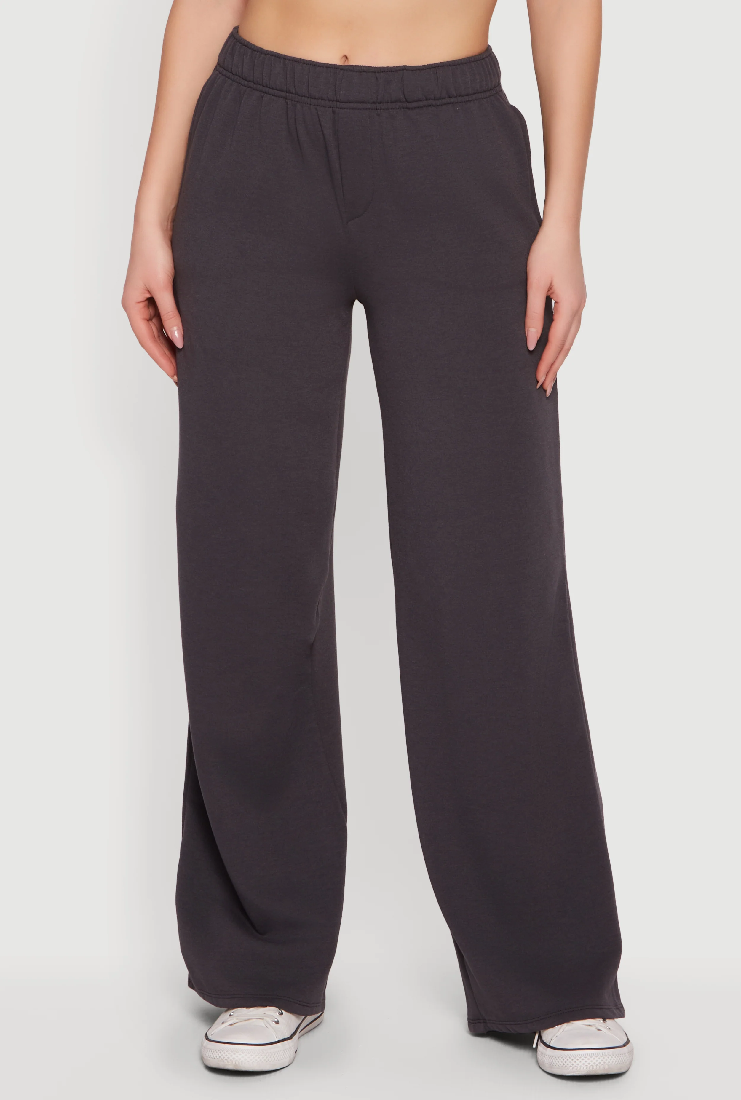 Bow Graphic High Waisted Wide Leg Sweatpants - Image 3
