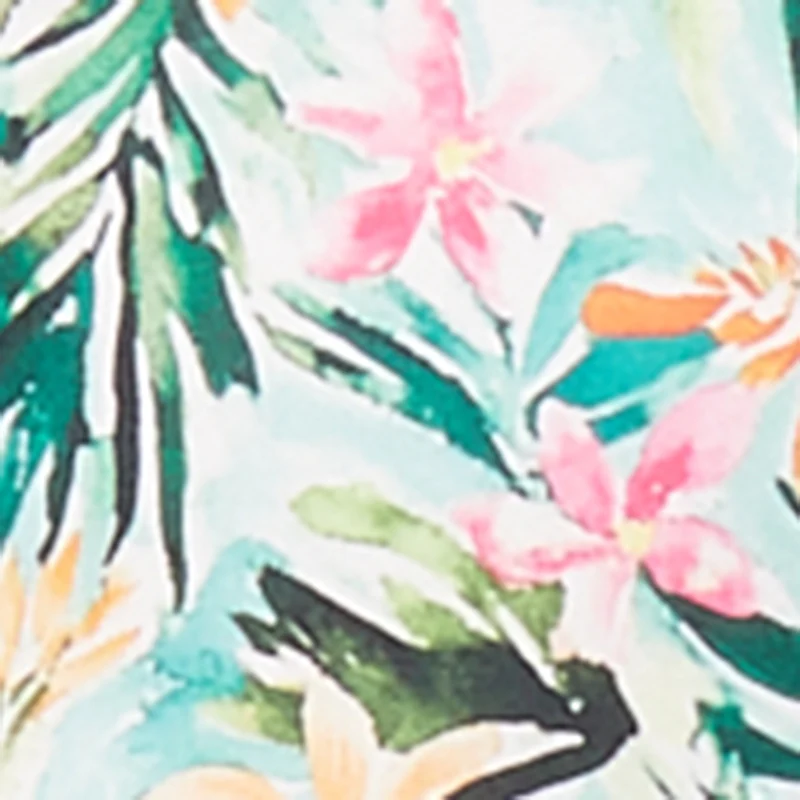Floral Print Front Slit Bustier Maxi Dress - Image 4
