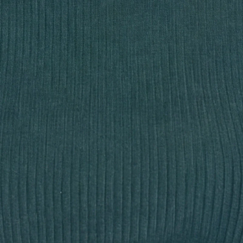Ribbed Knit Side Ruched Long Sleeve Blouse - Image 4