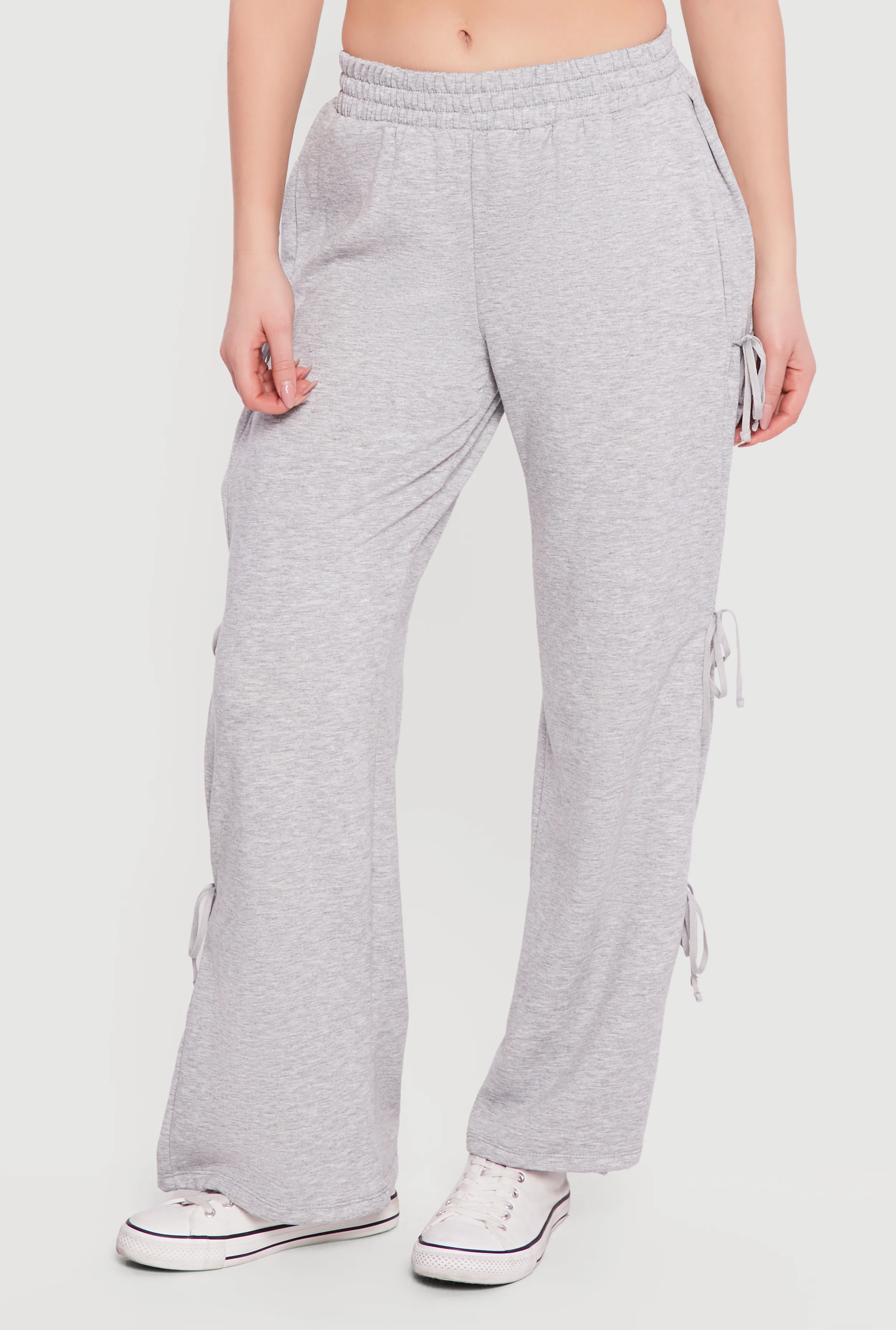 Bow Side Tie Pull On Sweatpants - Image 3