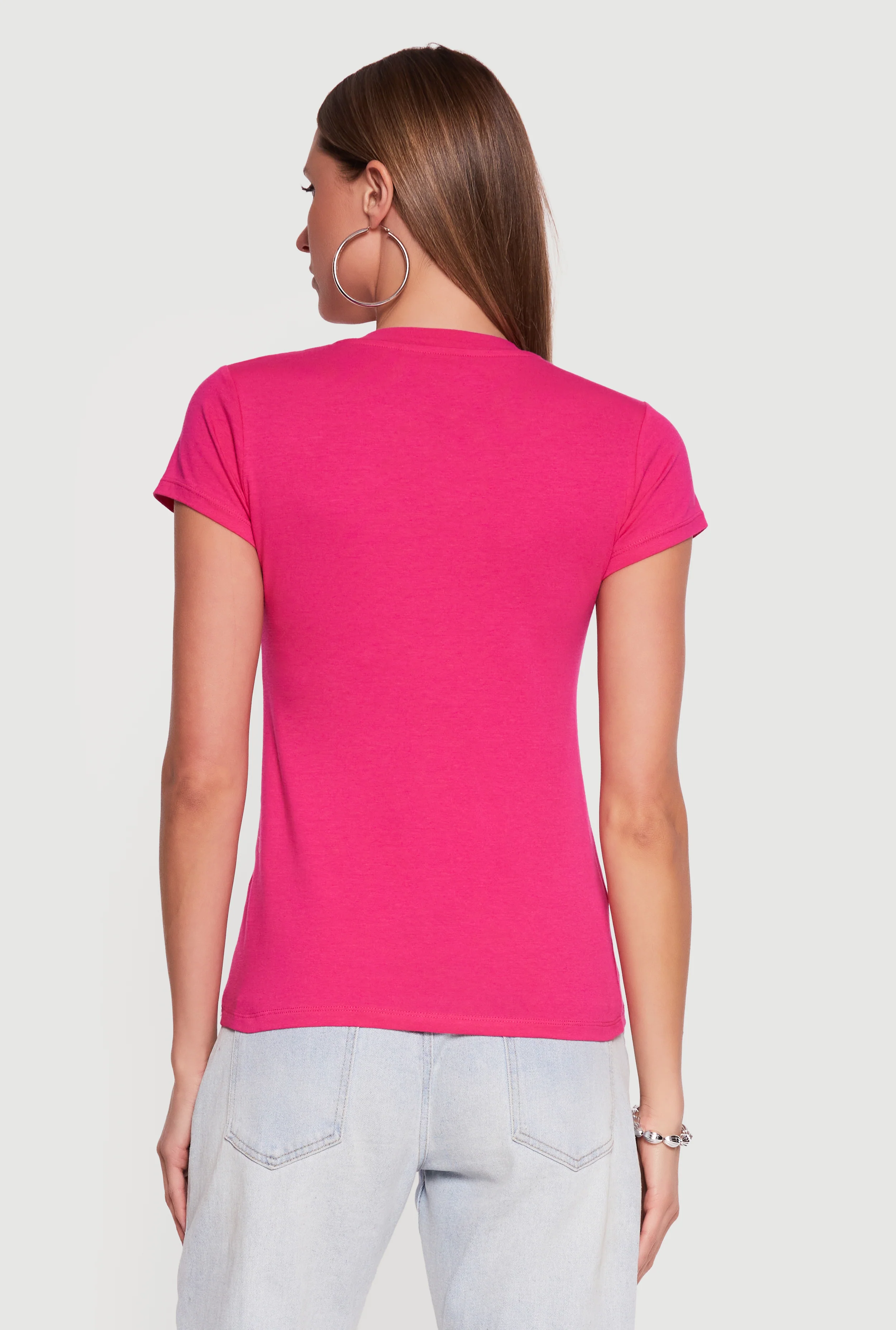 Short Sleeve V-Neck T-Shirt - Image 5