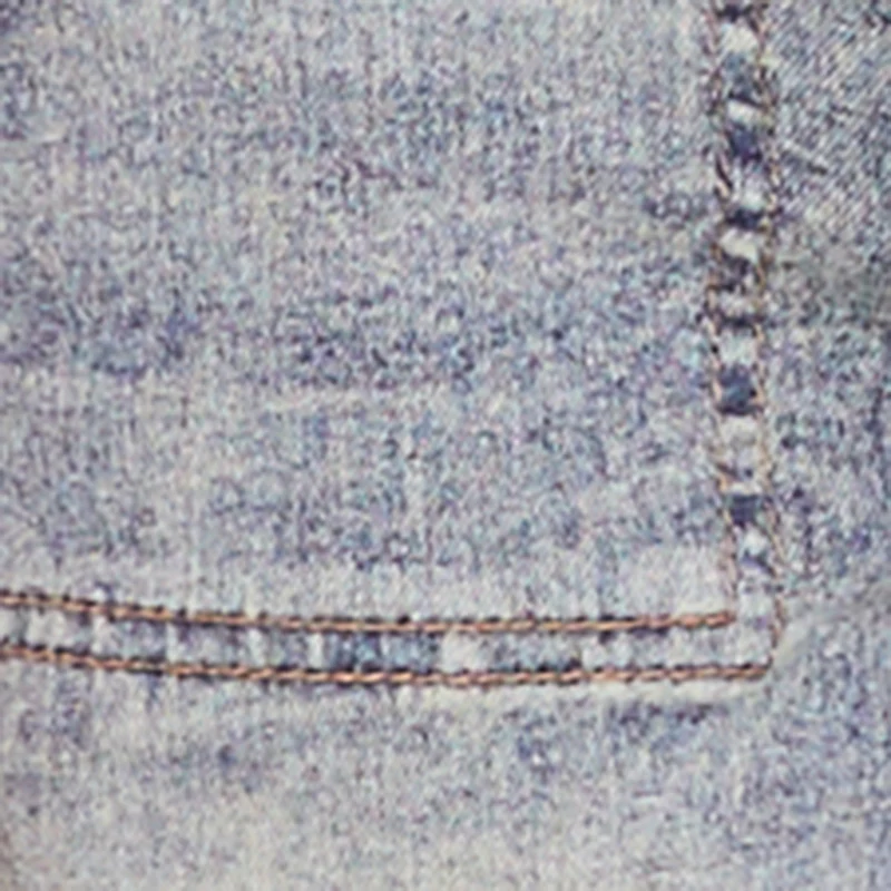 Acid Wash Cargo Pocket Straight Leg Jeans - Image 4