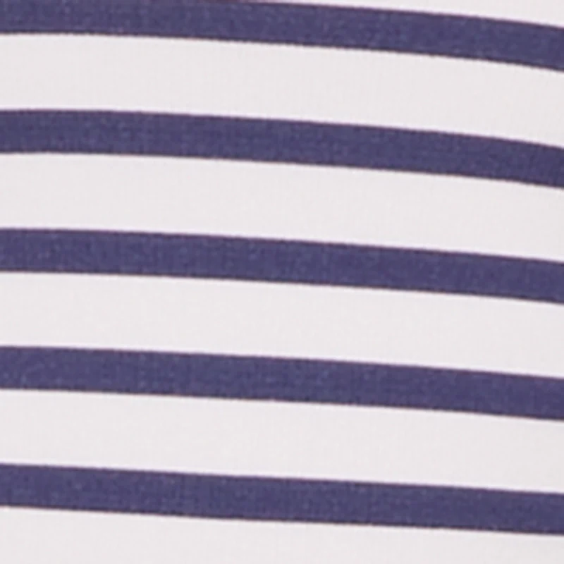 Striped Fold Over Ruched Side Cropped Tube Top - Image 4