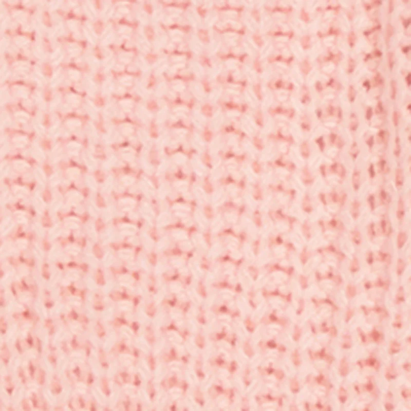 Little Girls Bow Detail Long Sleeve Crew Neck Sweater - Image 4