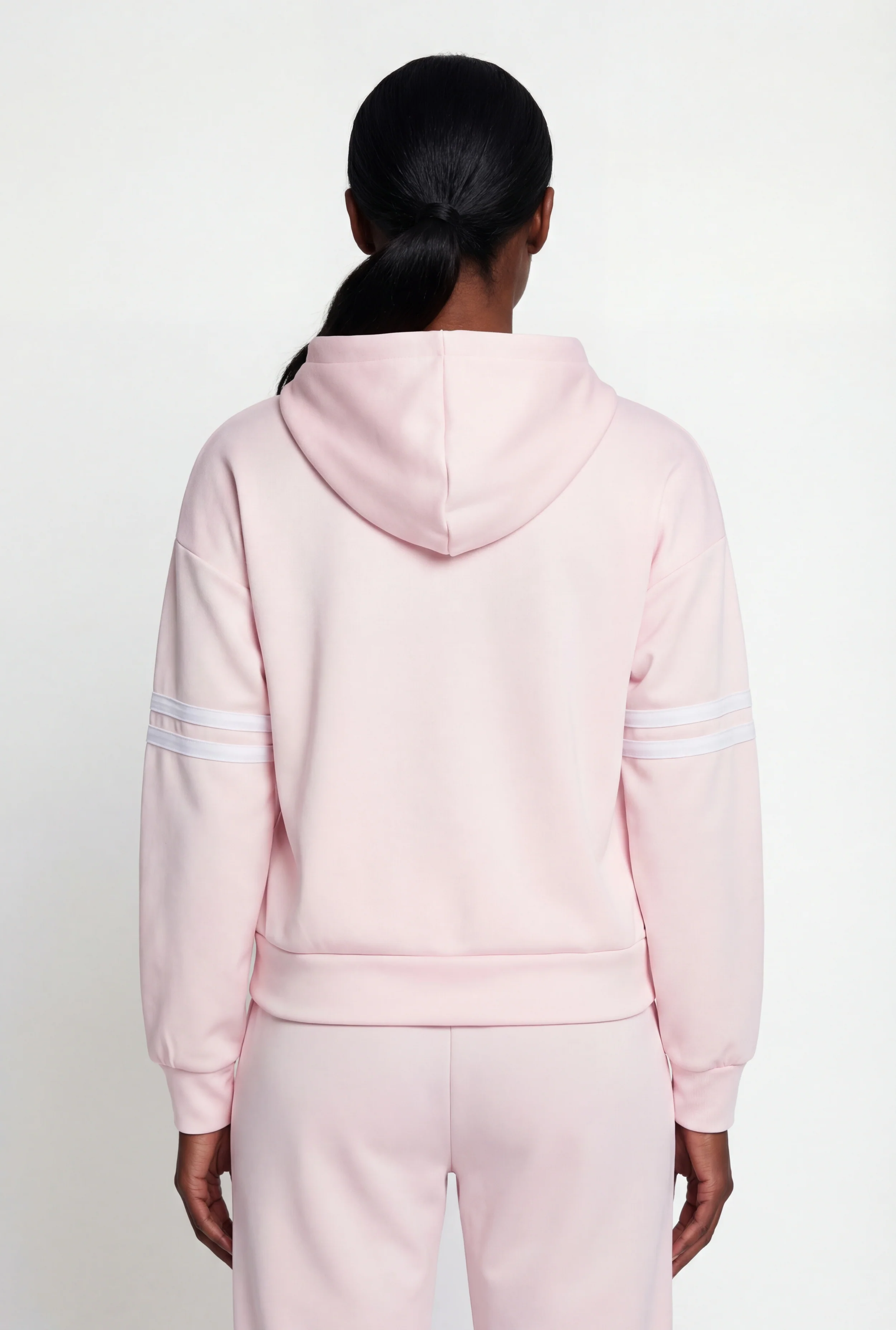 Varsity Stripe Detail Pullover Hoodie - Image 5