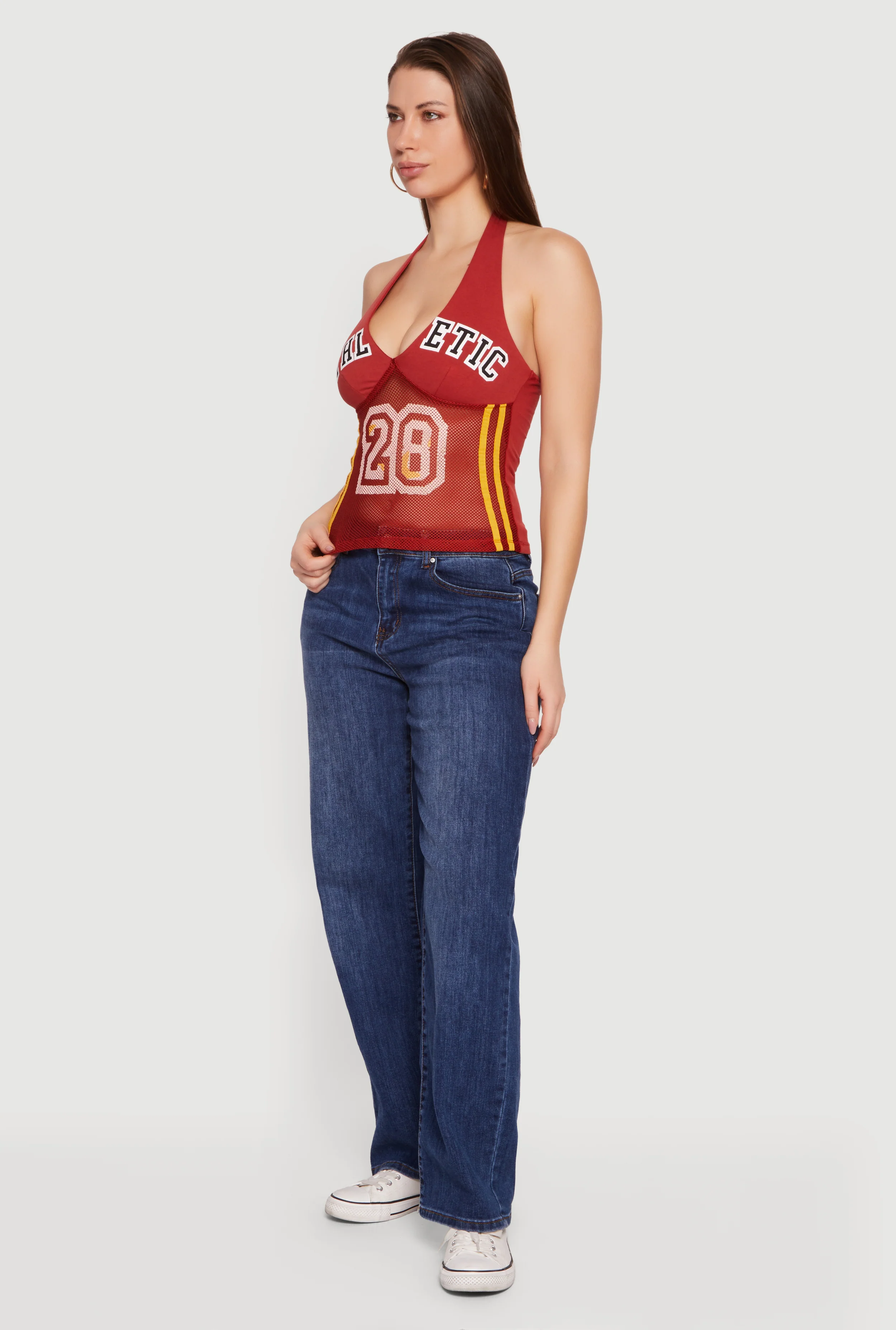 Varsity Graphic Halter Top - Image 3