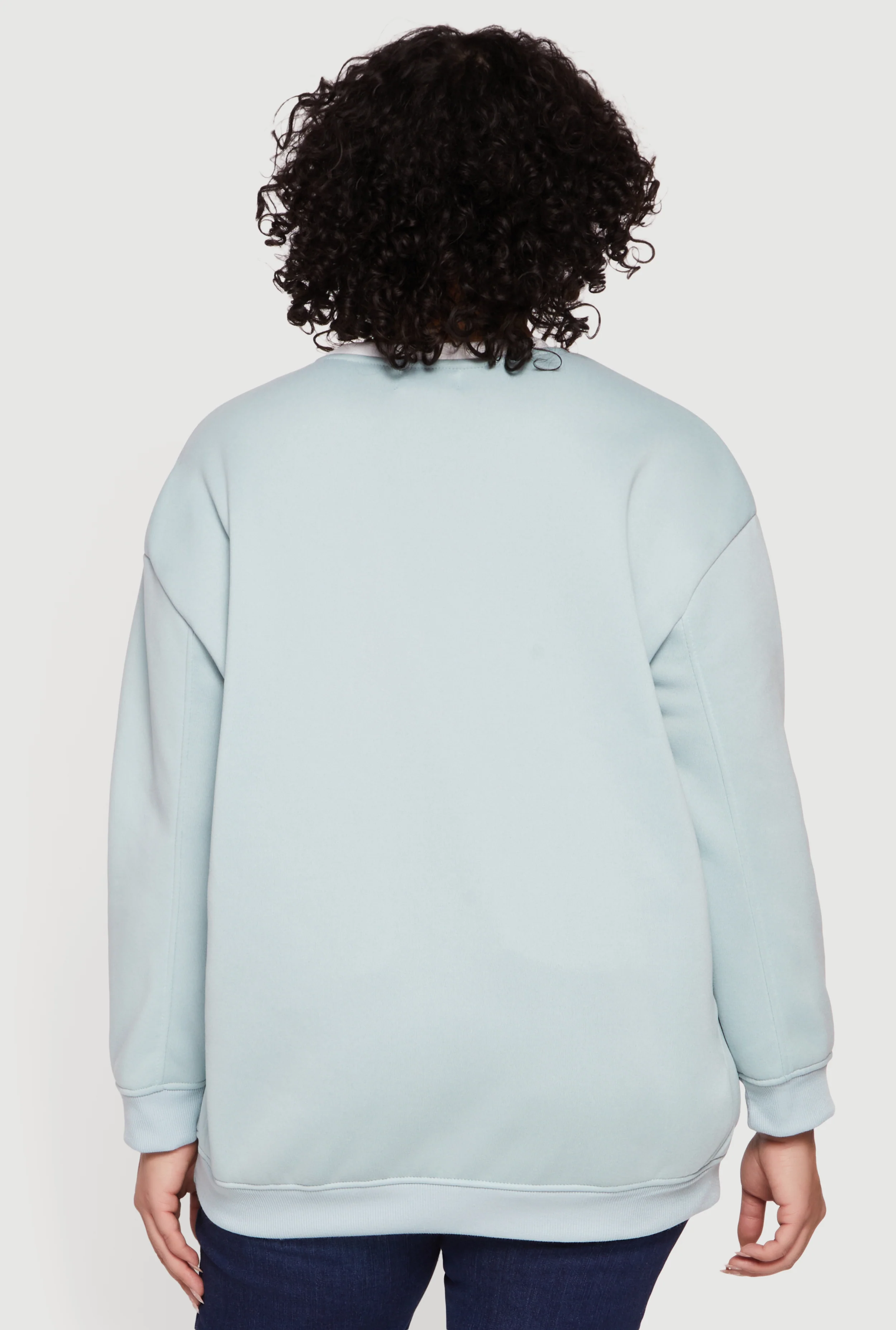 Plus Size New York 83 Nautical Embroidered Graphic Sweatshirt - Image 5