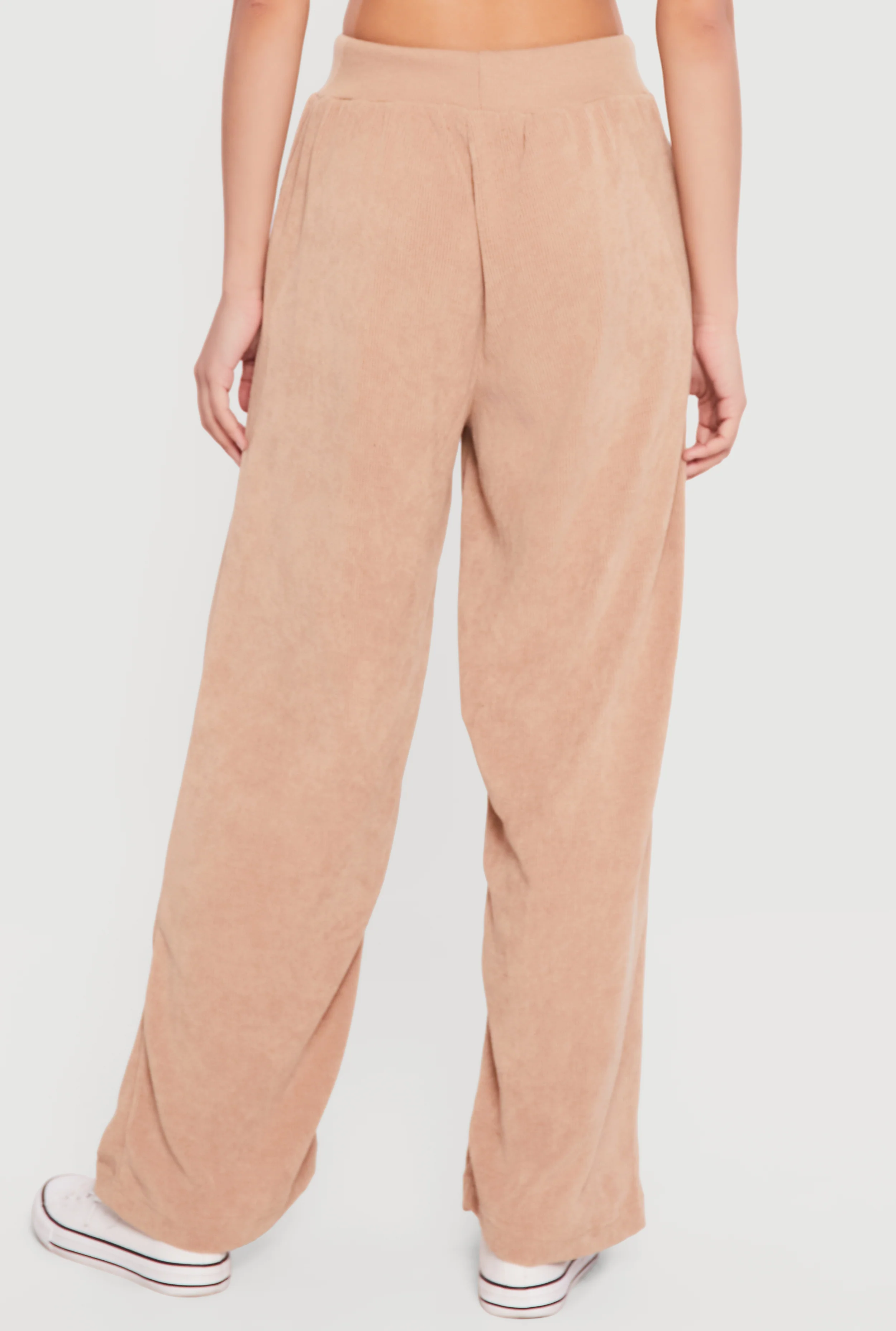 Drawstring Ribbed Knit Pants - Image 5