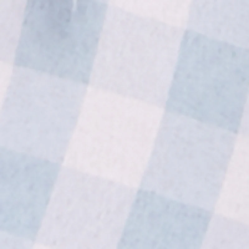 Plaid Lace Front Smocked Back Crop Top - Image 4