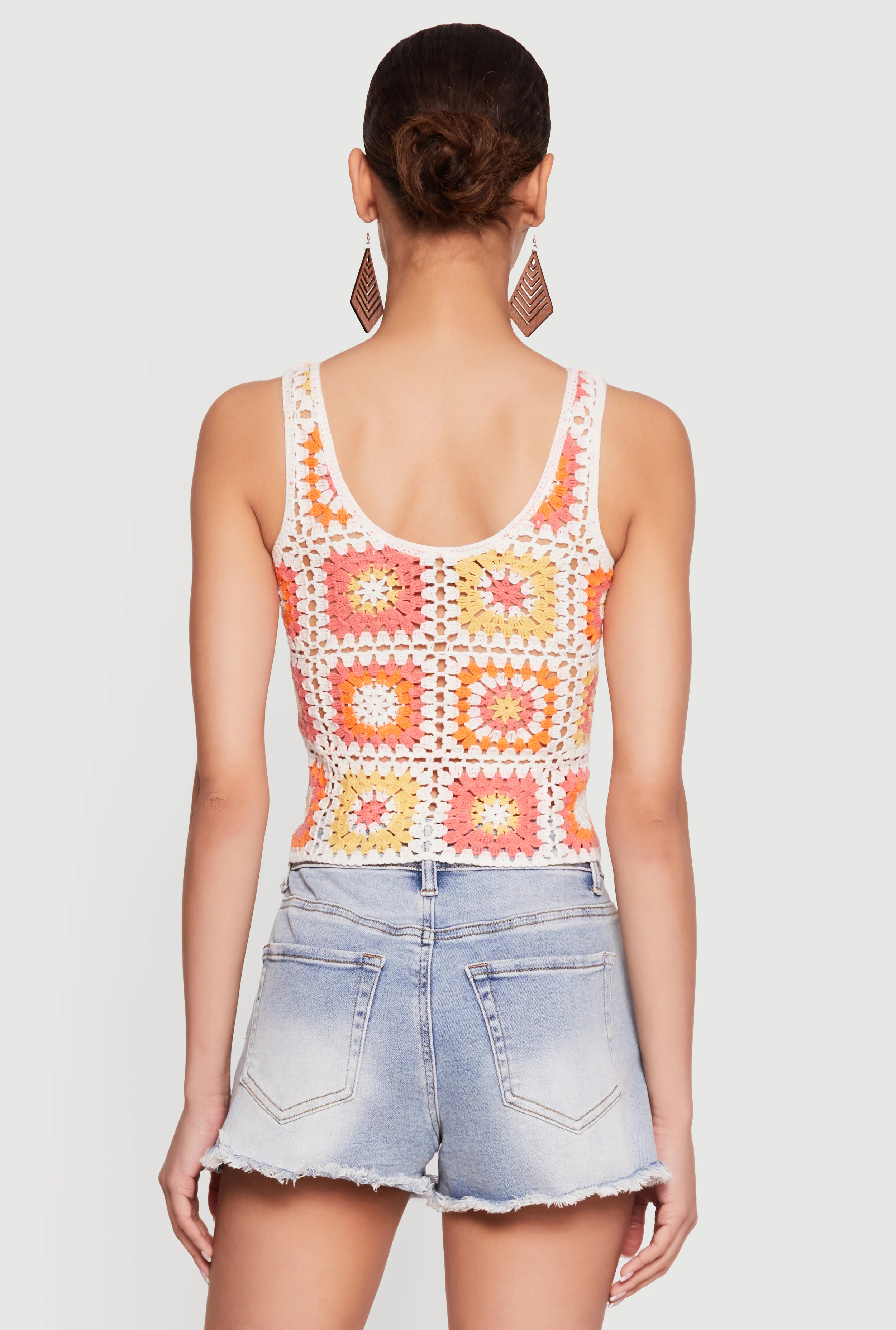 Geometric Crochet Tank Top - Image 5