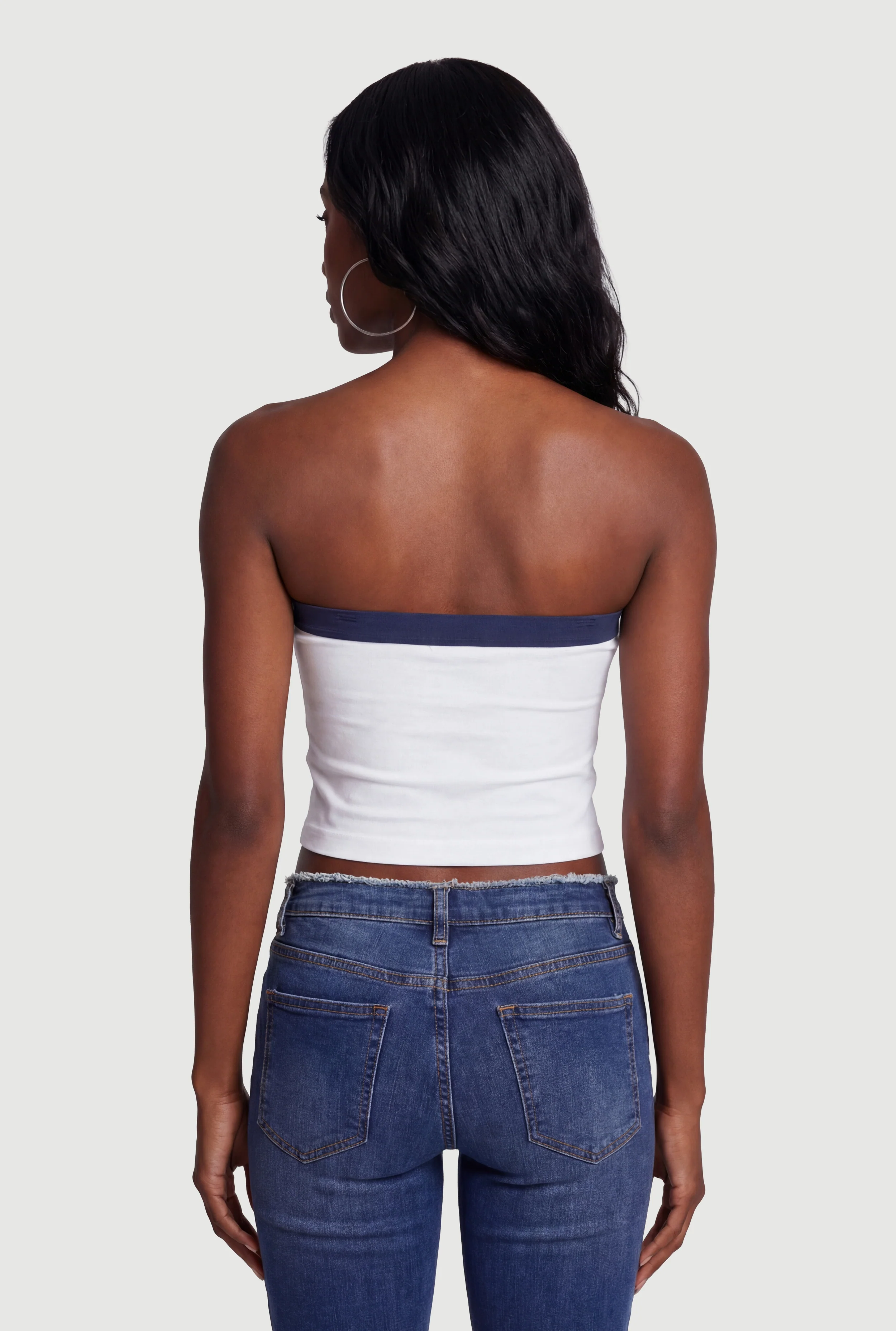 Glow Up Graphic Seamless Cropped Tube Top - Image 5