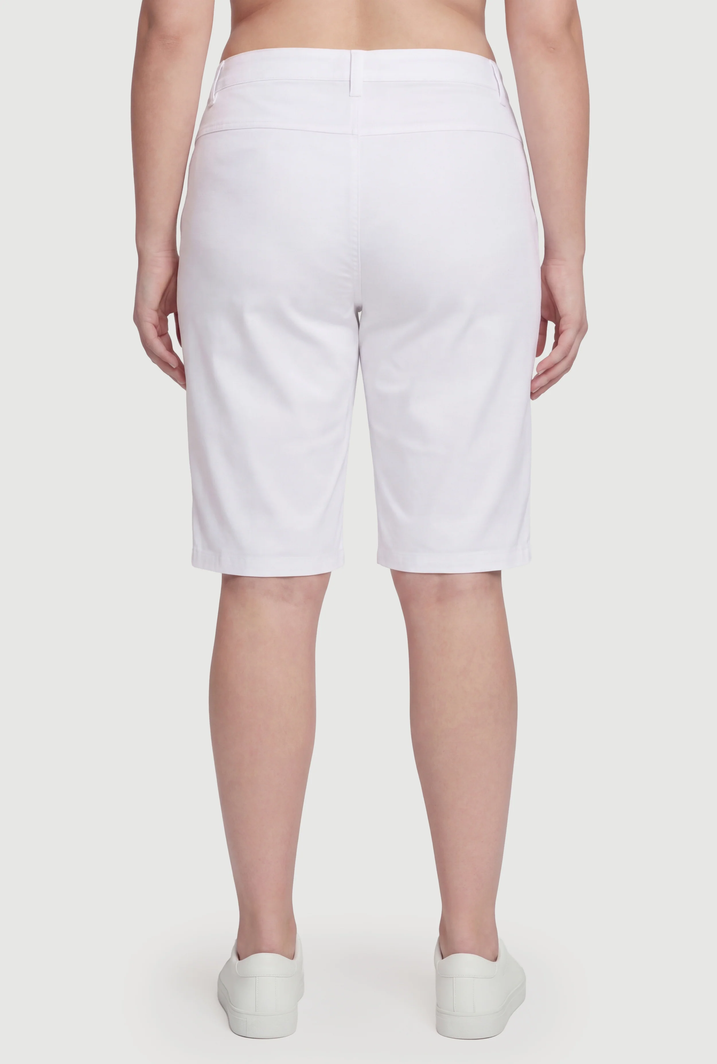 Plus Size High Waisted Bermuda Cargo Shorts - Image 5