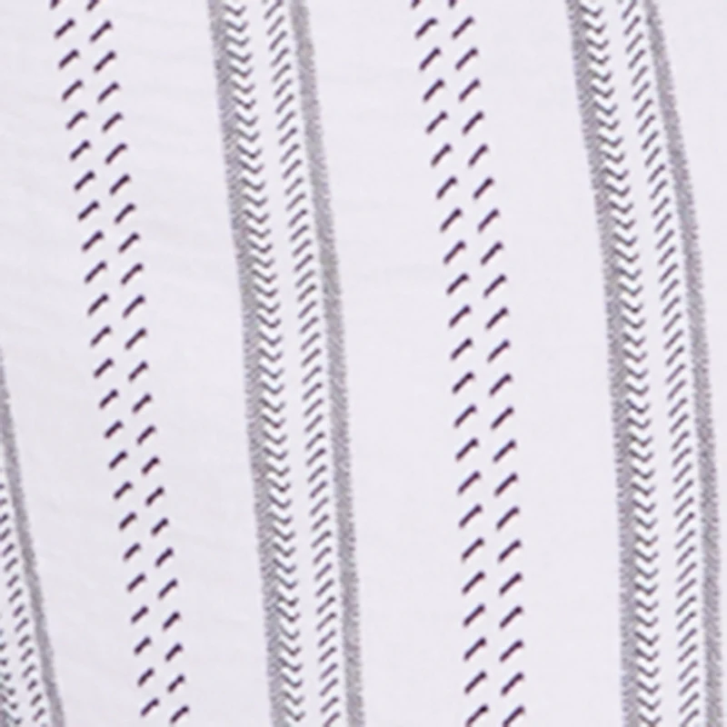 Plus Size Striped Crepe Knit Wide Leg Pull On Pants - Image 4