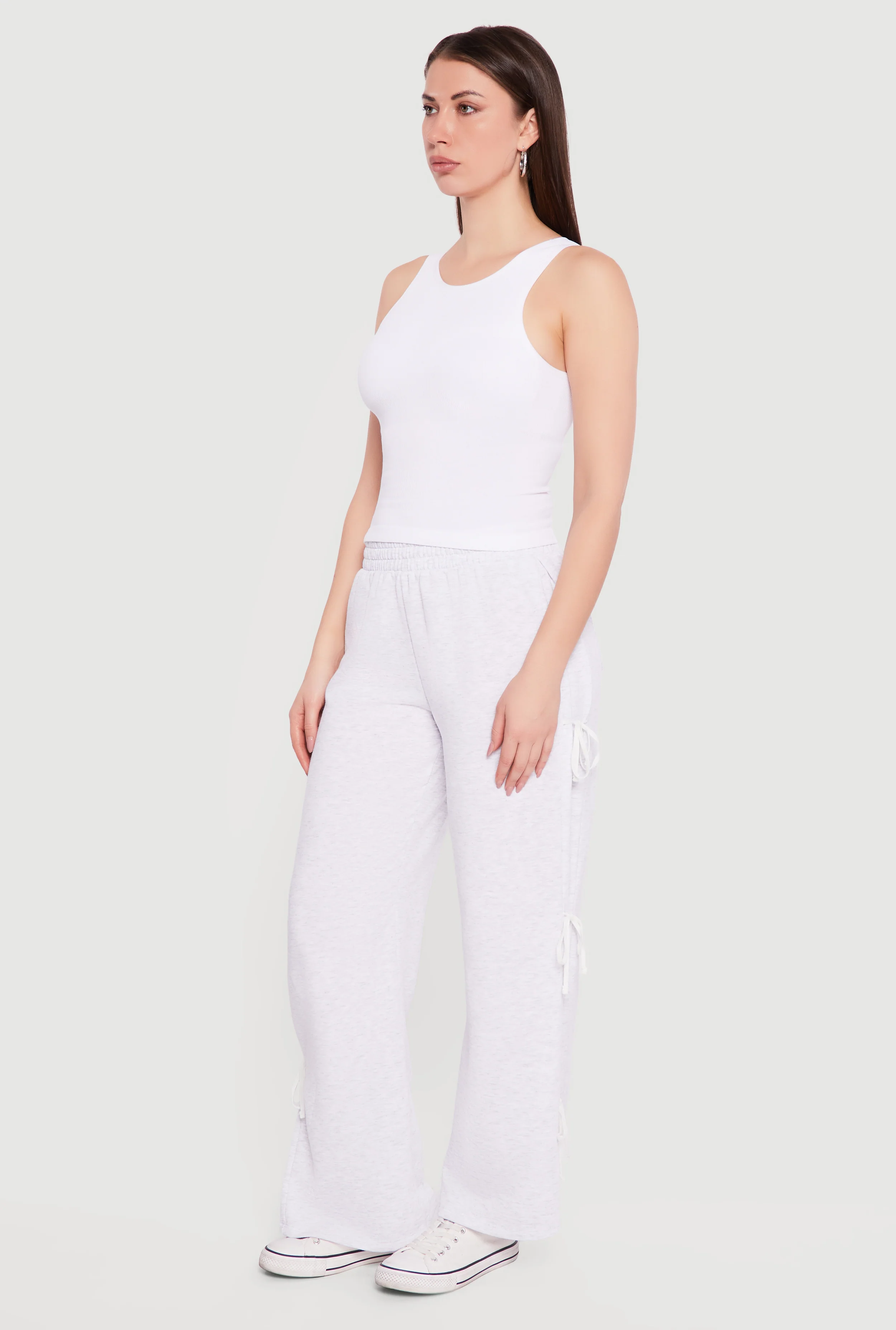Seamless Rib Knit Racerback Crop Top - Image 3