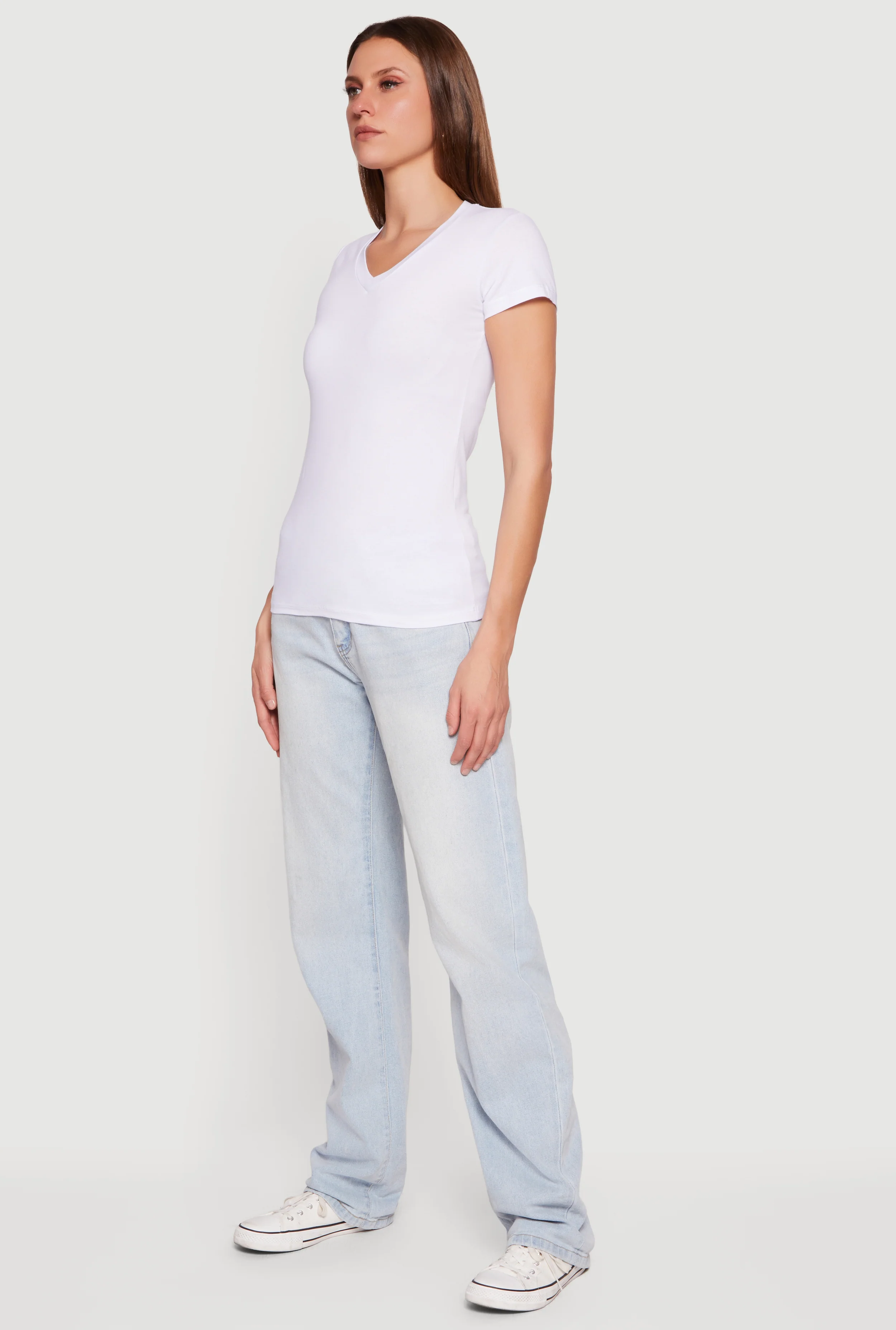 Short Sleeve V-Neck T-Shirt - Image 3
