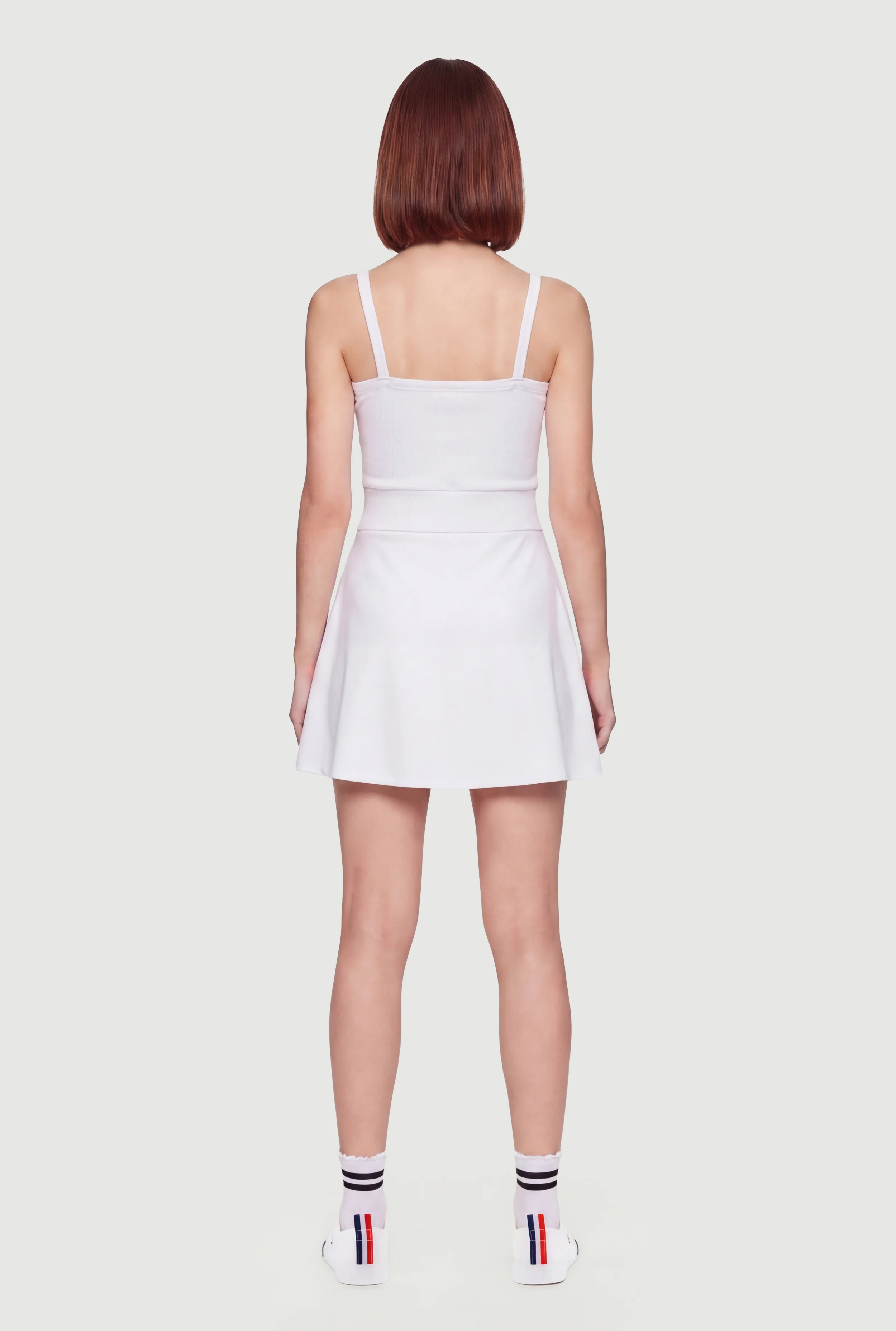 Solid Lined Cami Tennis Dress - Image 3