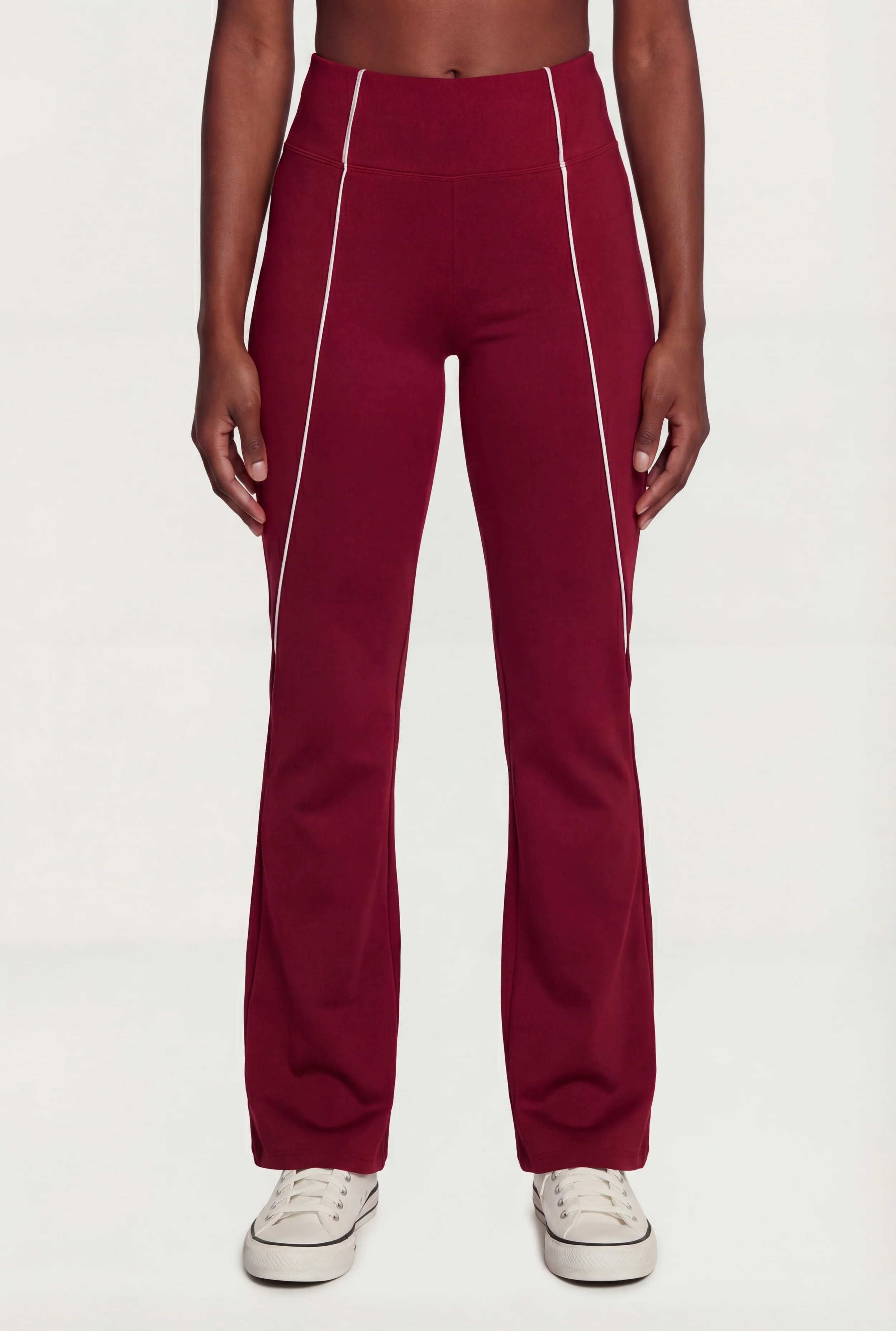 Contrast Trim Straight Leg Sweatpants - Image 3