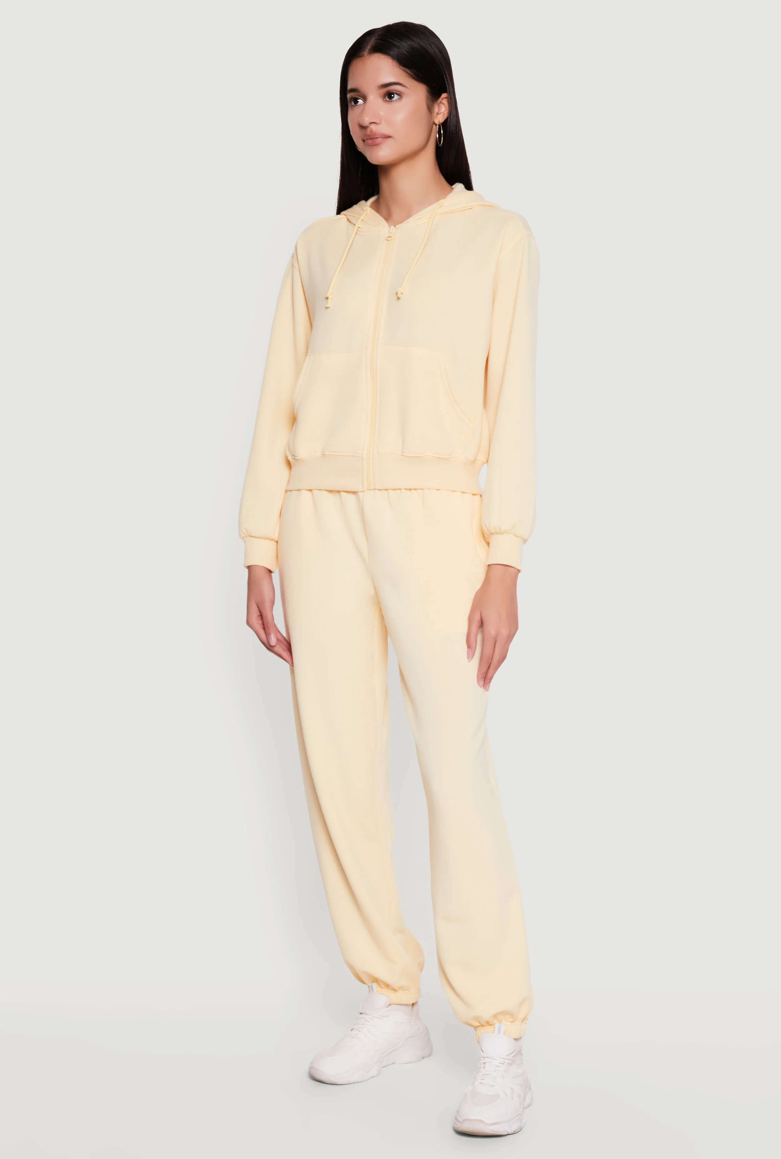 Almost Famous Zip Front Long Sleeve Hoodie - Image 3
