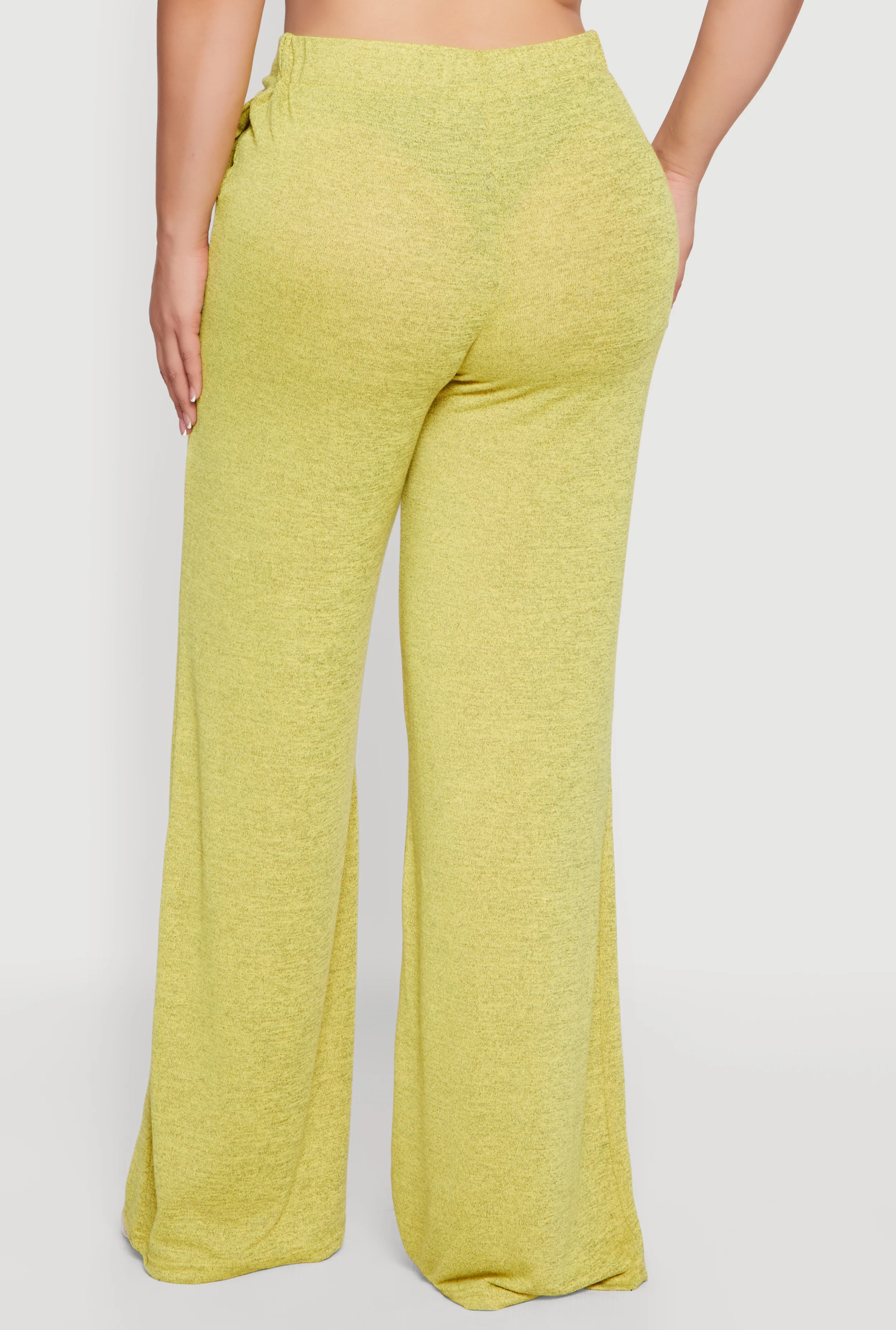 Plus Size High Waisted Wide Leg Pants - Image 5